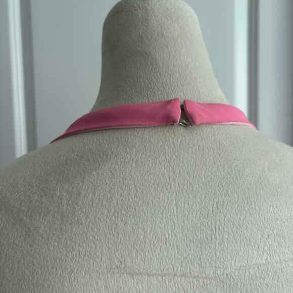 Flirt by Maggy Sottero Pink Formal Gown Halter Neck Prom Pink Beaded Y2K XS - Picture 4 of 16